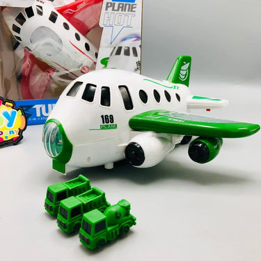 9* Inches 3in1 Battery Operated Stunt Catapult Plane With Light & Music